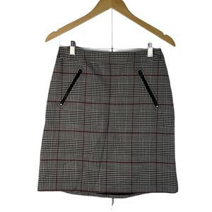 Women Court Rowe Plaid Mini Skirt Size M